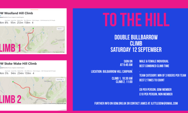 Double Bulbarrow Hill Climb – Sat 12th September