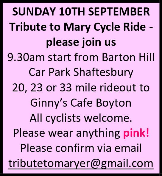 Tribute to Mary Sunday 10th September